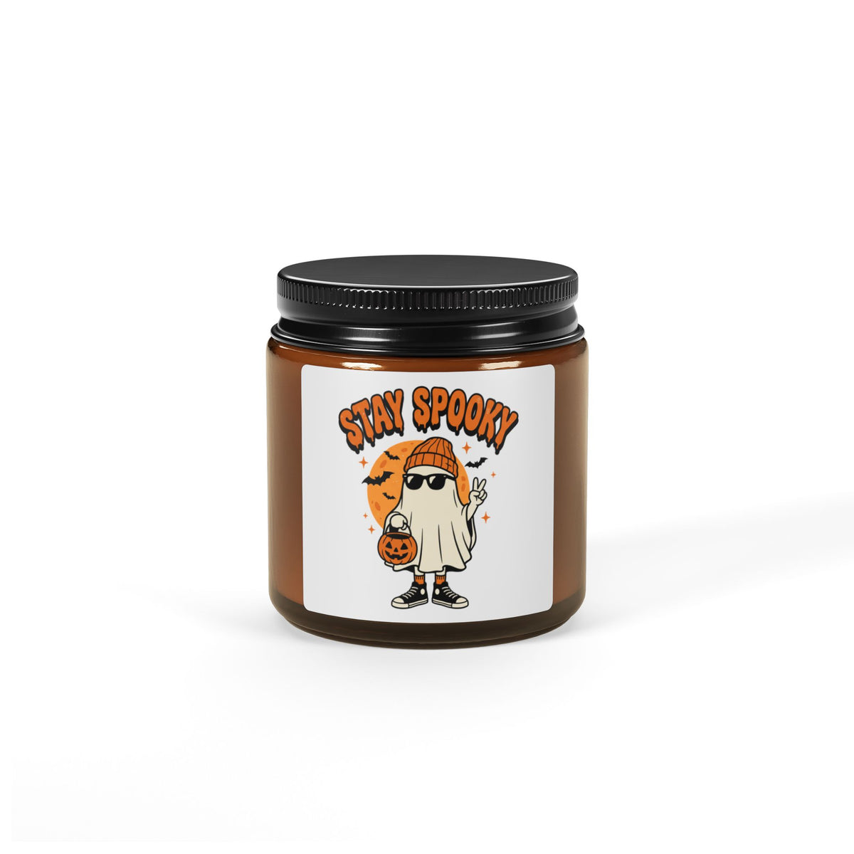 Stay Spooky Halloween Soy Candle in Amber Jar - image 1