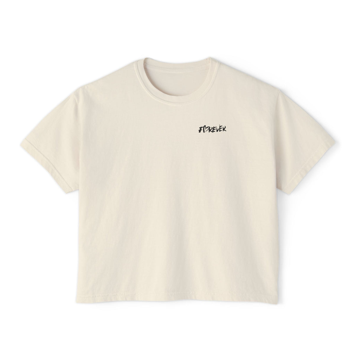 Small script chest logo boxy crop tee, photo 5