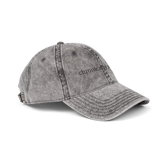 chronically spooky Embroidered Vintage Dad Hat - image 2