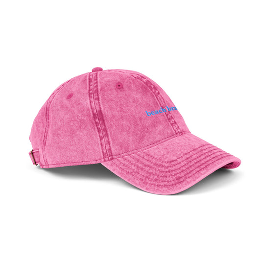 "beach brain" embroidered vintage washed dad hat, photo 2