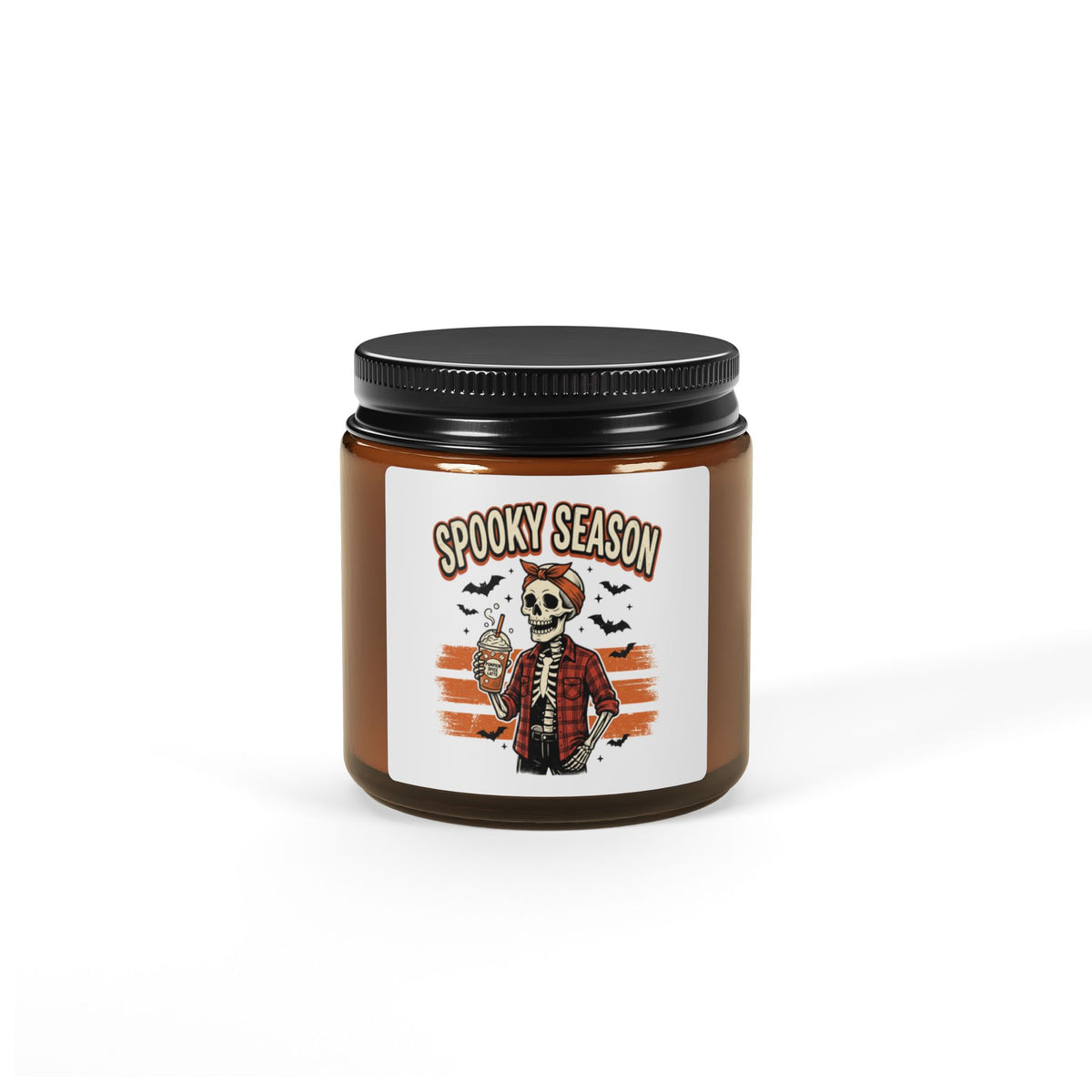 Spooky Season Halloween Soy Candle in Amber Jar - image 1