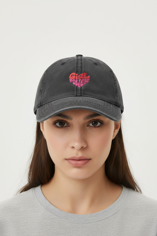 Vintage Embroidered Cap — Close-Up shot