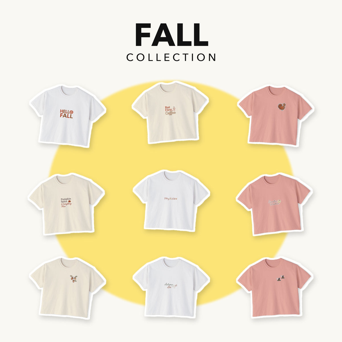 Fall collection - cozy season graphic tees