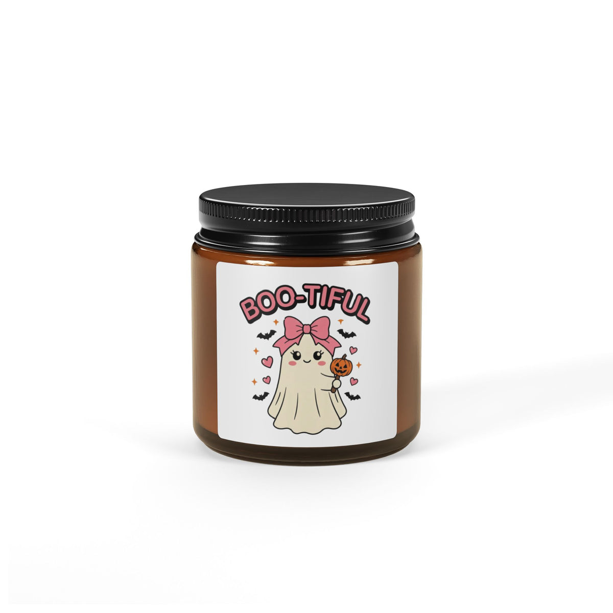 Halloween Boo-tiful Soy Candle in Amber Jar - image 1