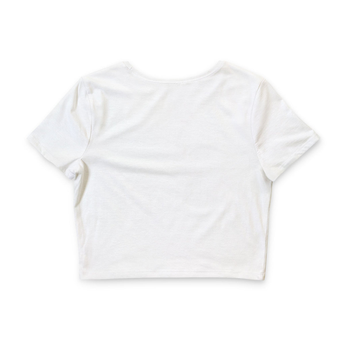 Good Energy Crop Tee — Retro Red Graphic Women’s Crop Top