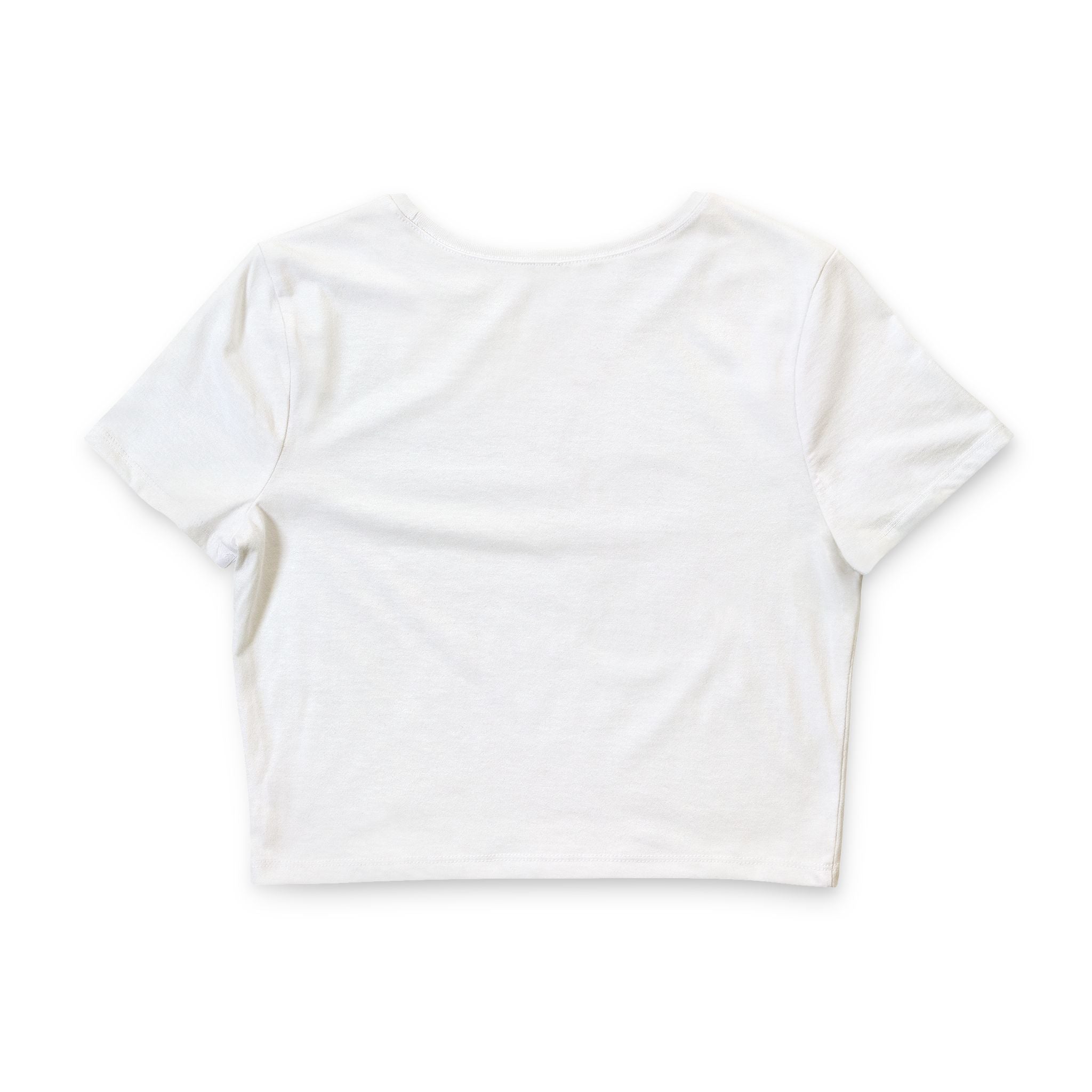 Good Energy Crop Tee — Retro Red Graphic Women’s Crop Top