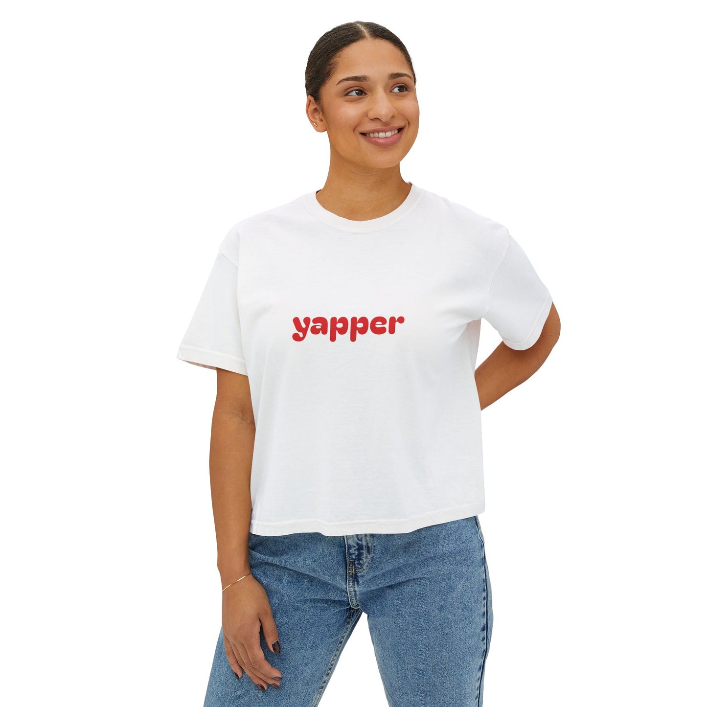 Yapper Retro Logo Women’s Boxy Tee