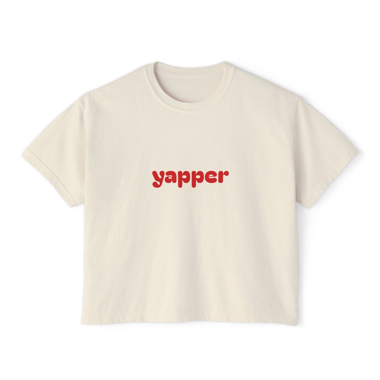 Yapper Retro Logo Women’s Boxy Tee