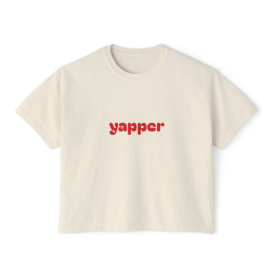 Yapper Retro Logo Women’s Boxy Tee