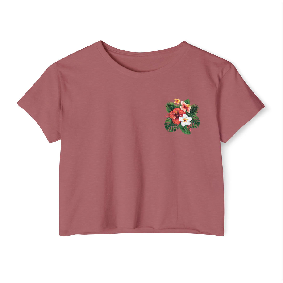 Floral tropical pocket print crop top, photo 17