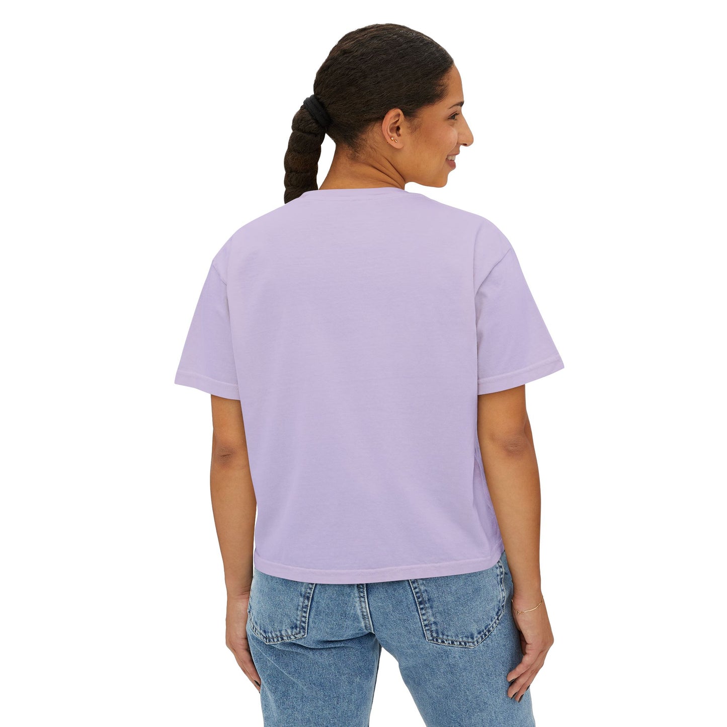 Boxy Tee — 'be kinder to yourself' Minimal Script Cropped T-Shirt