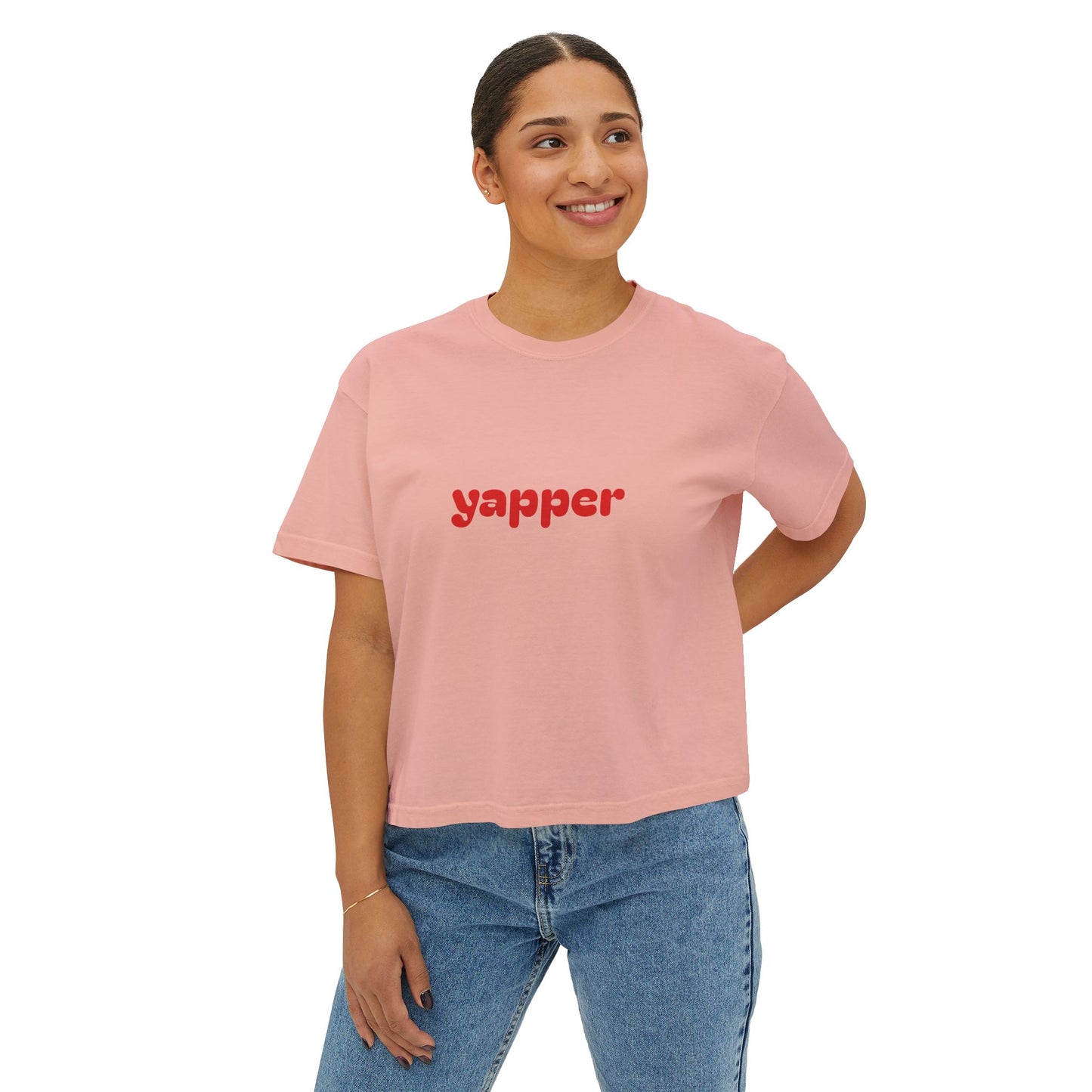 Yapper Retro Logo Women’s Boxy Tee