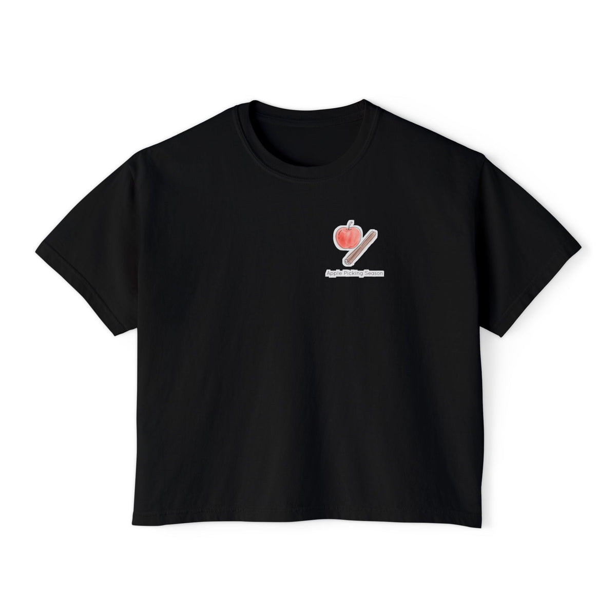 Apple Picking graphic tee, back view