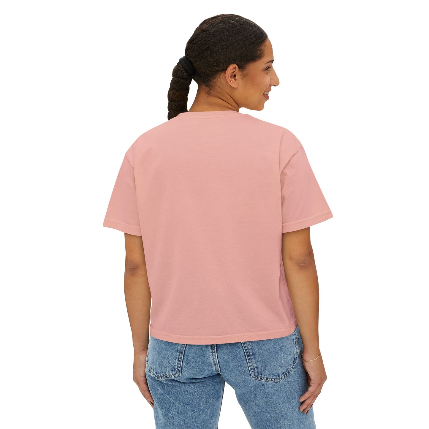 Boxy Tee — 'be kinder to yourself' Minimal Script Cropped T-Shirt