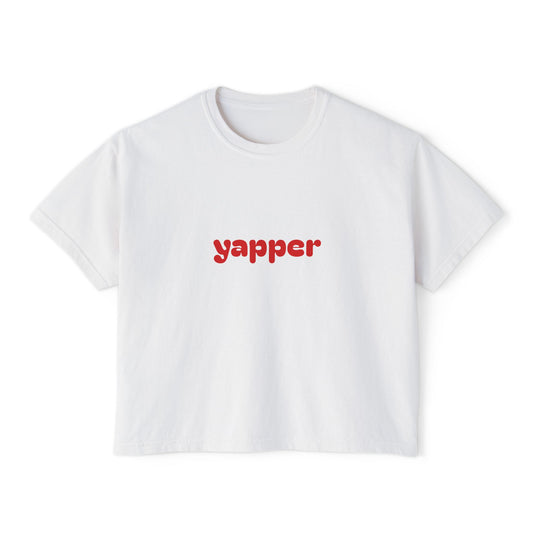 Yapper Retro Logo Women’s Boxy Tee