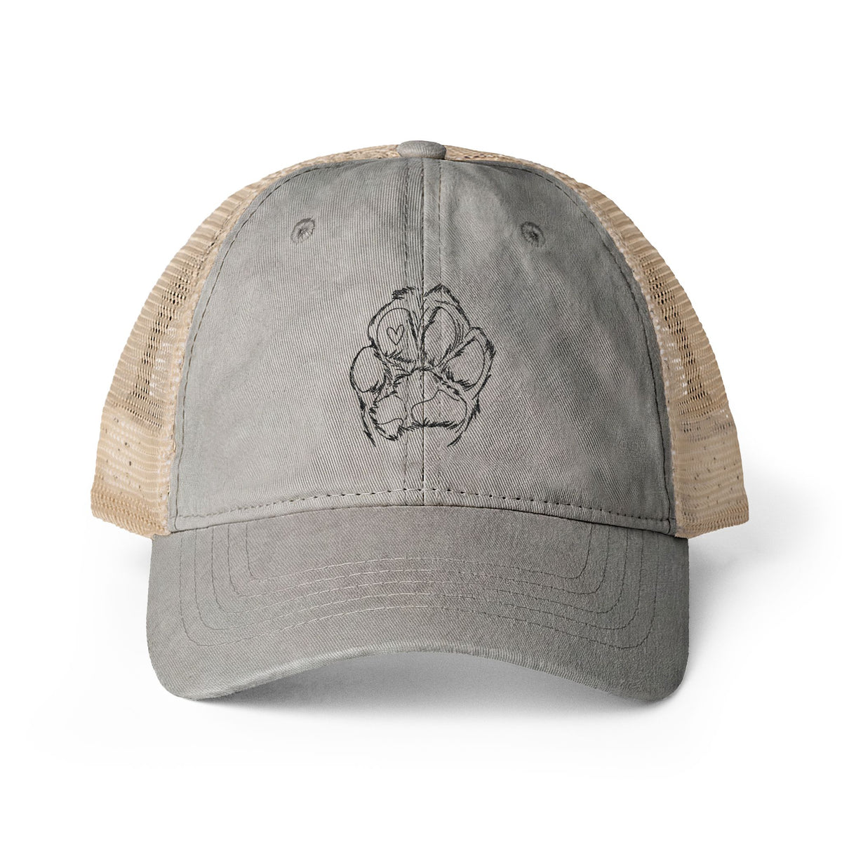 Washed Mesh-Back Cap