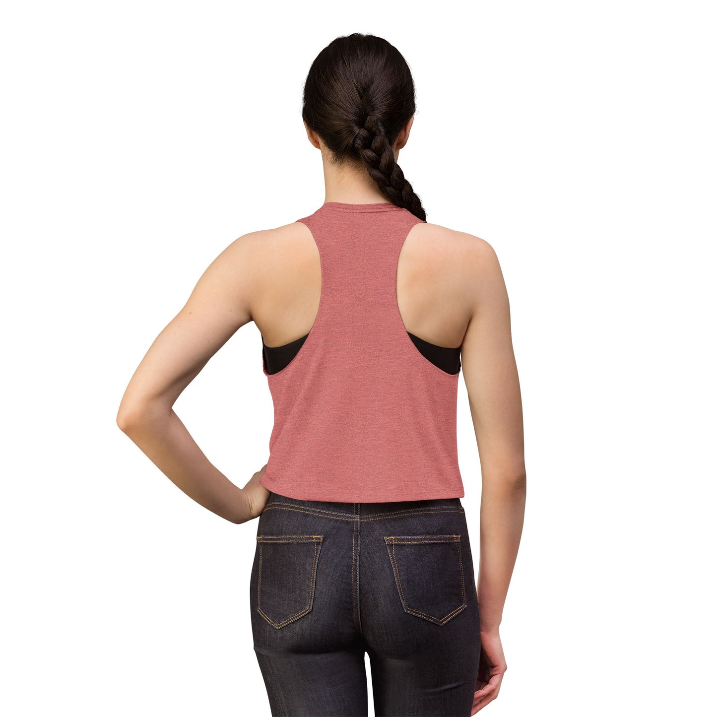 Floral Flamingo Women's Crop Top - Tropical Pocket Print
