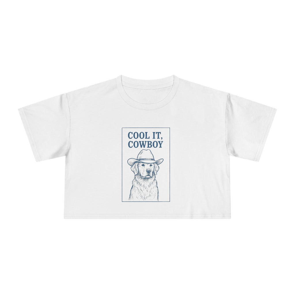 Cool It, Cowboy Crop Tee