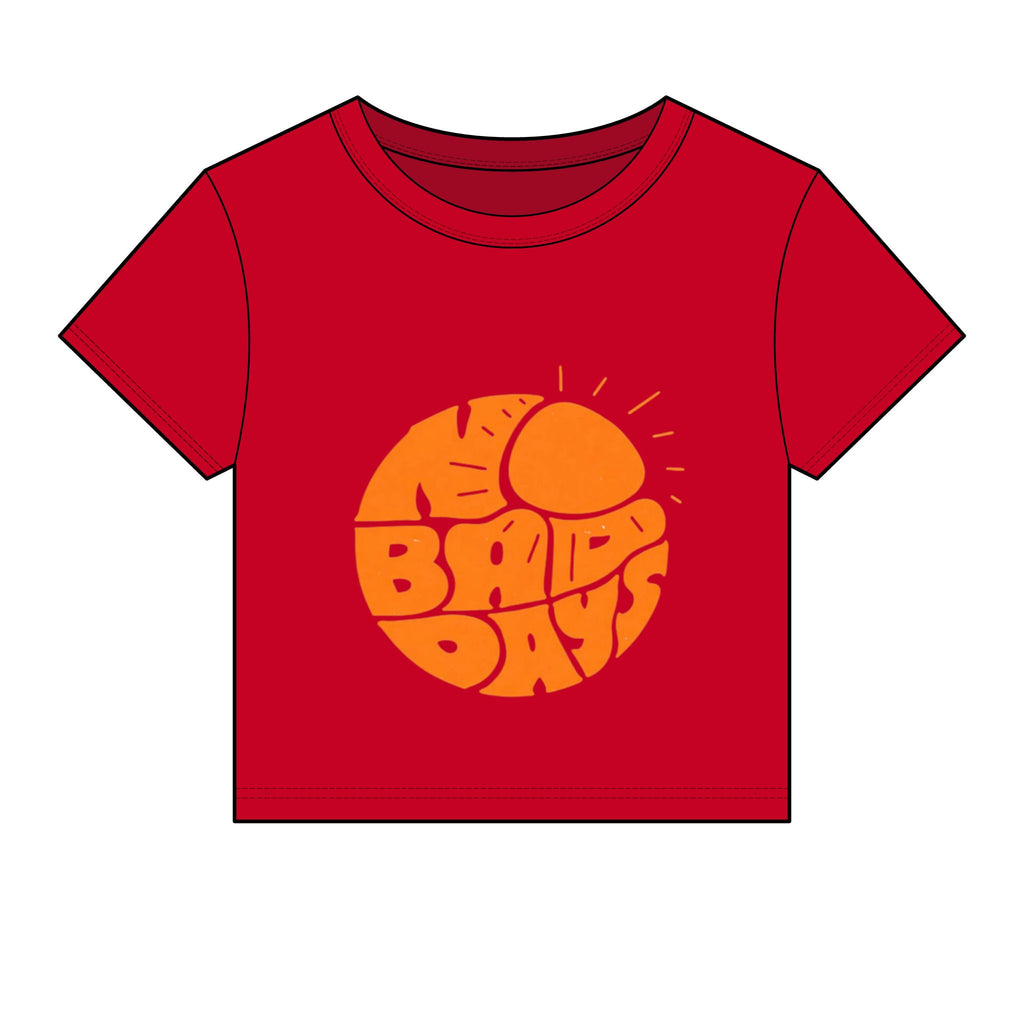 Sun Baby Tee — Retro 'Sun Baby Days' Crop Top for Women