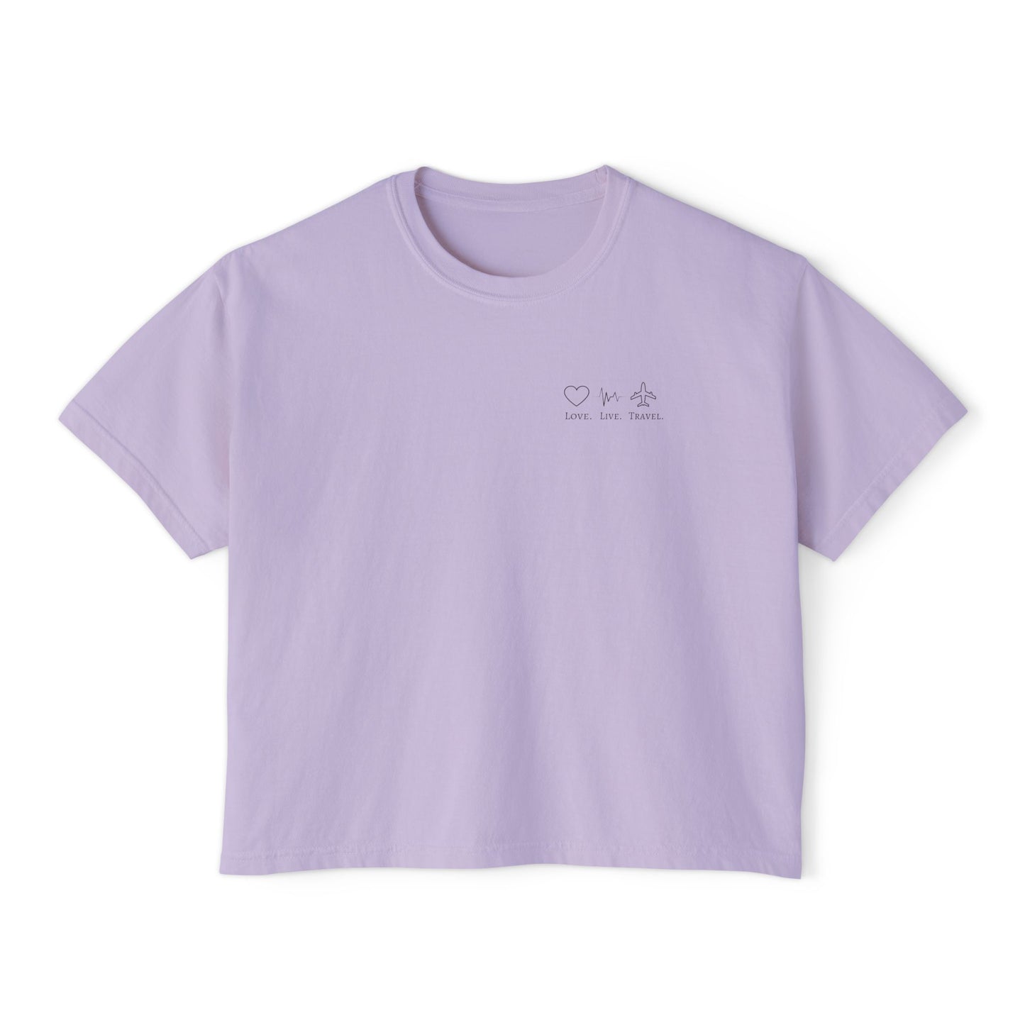 Minimalist White Boxy Tee — Subtle Chest Icons