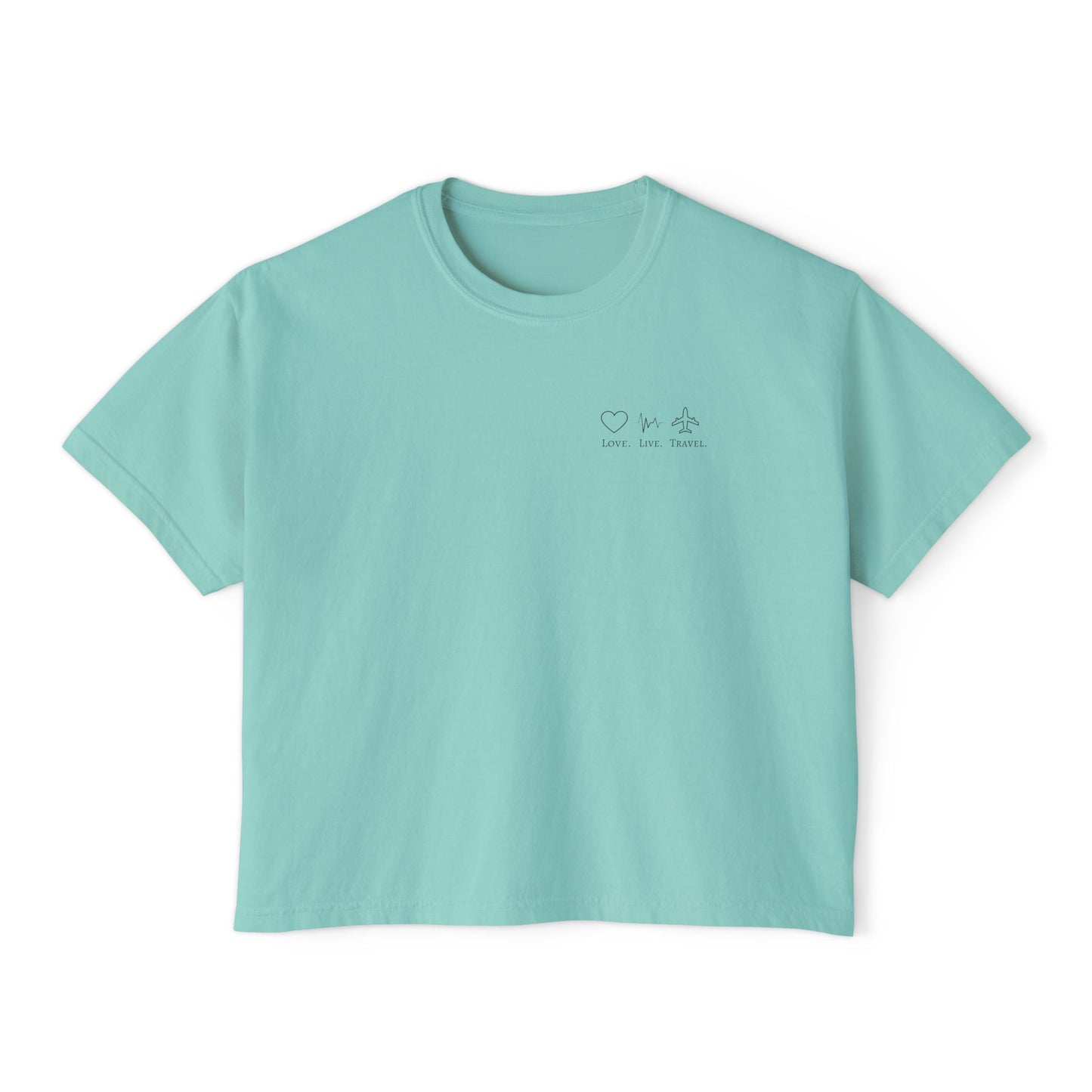 Minimalist White Boxy Tee — Subtle Chest Icons