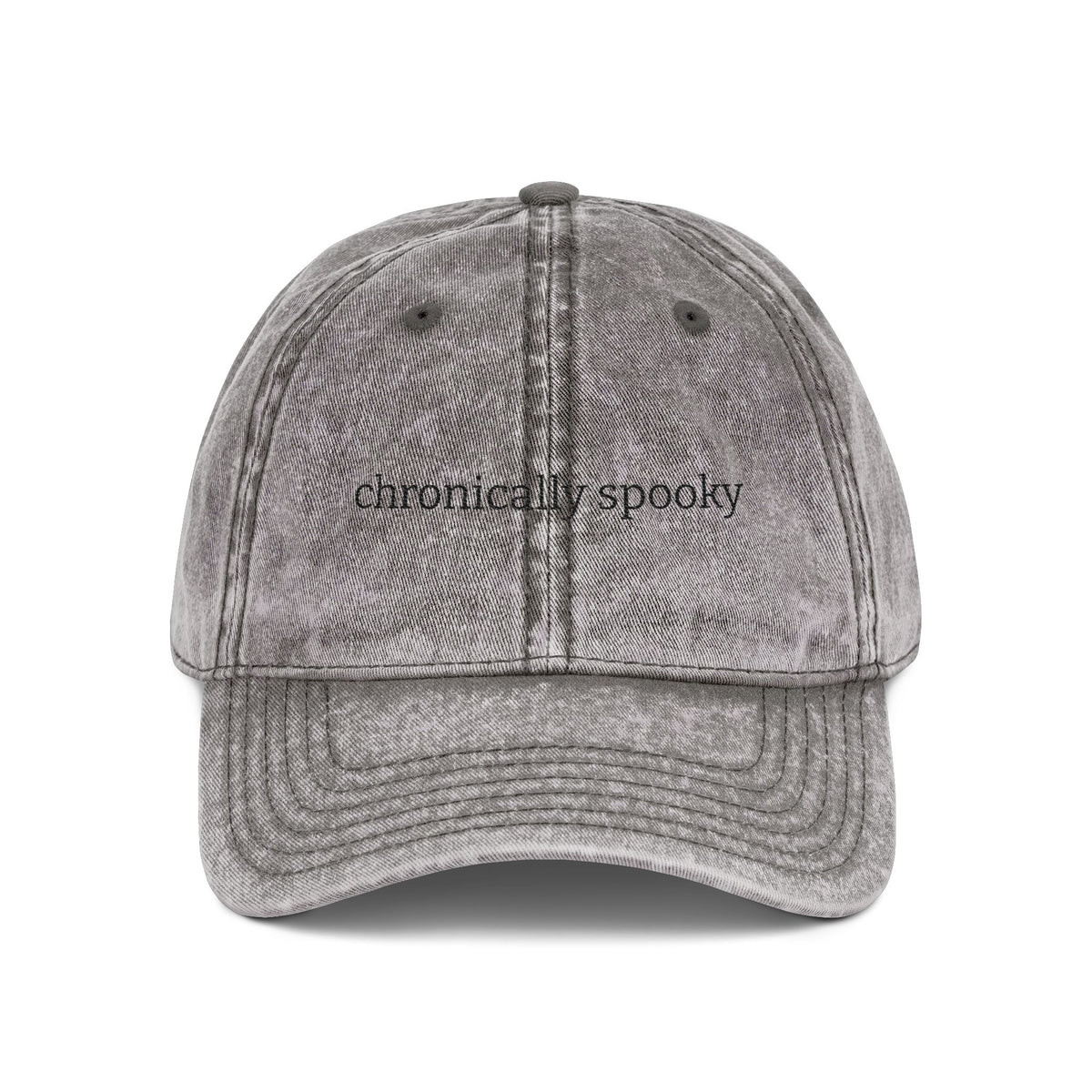 chronically spooky Embroidered Vintage Dad Hat - image 1