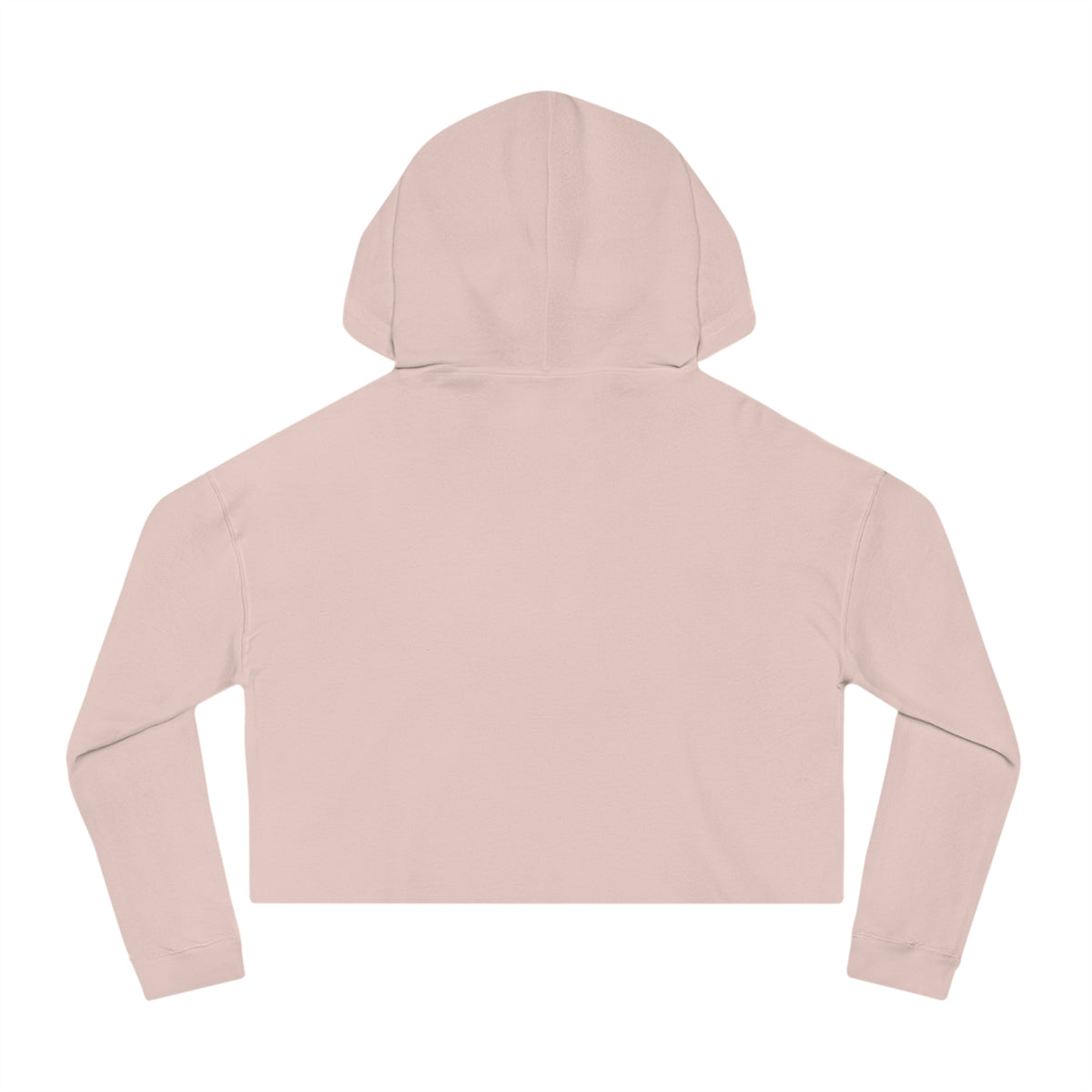 Cropped Hoodie — Minimal Siamese Cat Line Art Chest Graphic, Cozy Women's Crop Top