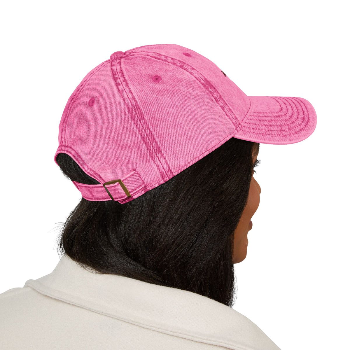 "delulu is the solulu" embroidered vintage washed dad hat, photo 4