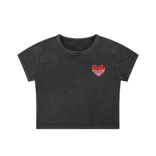 Snow Washed Crop Top