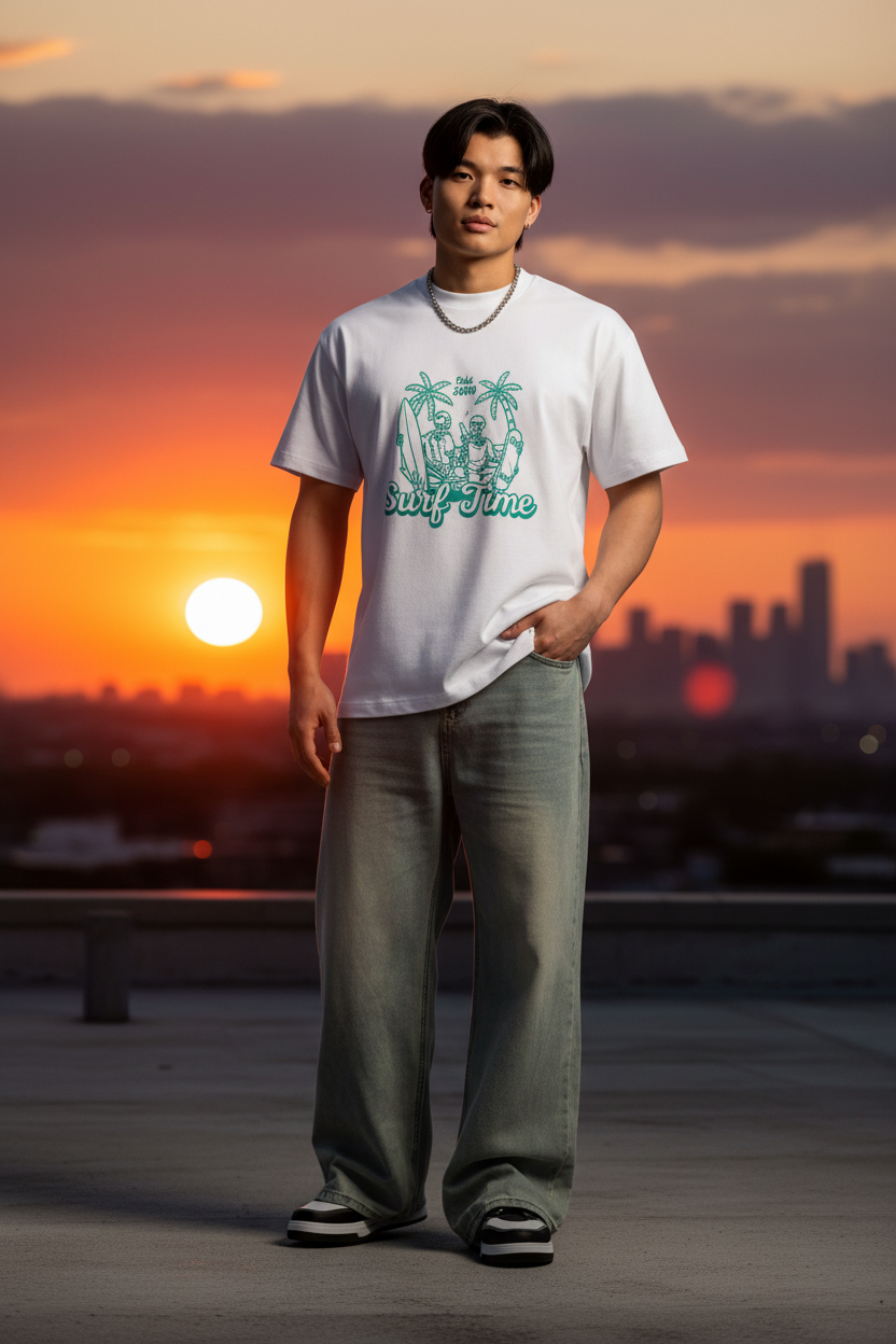 Men's Box Tee - Gün Batımı
